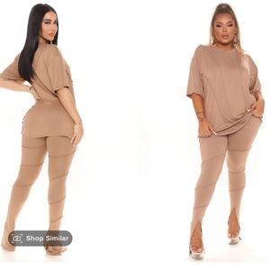 Tan Shirt &Legging set